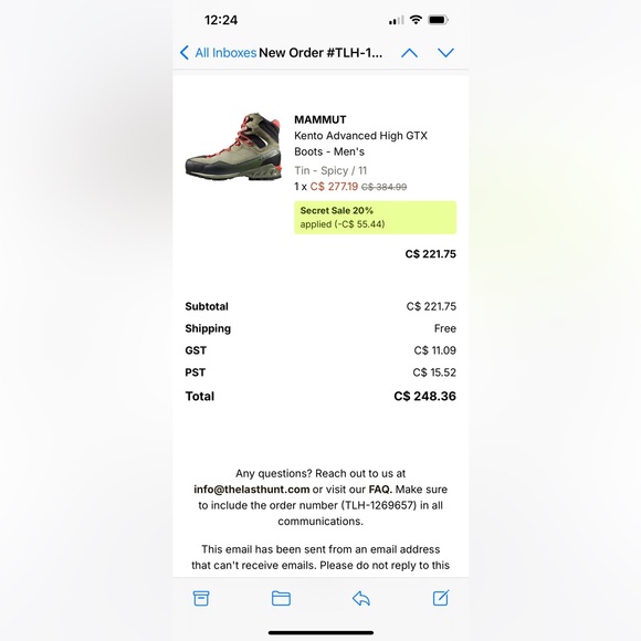 Mens Mammut Kento Advanced High GTX Boot - Picture 7 of 7